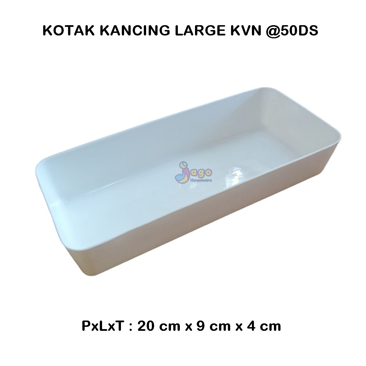 KOTAK KANCING L PUTIH