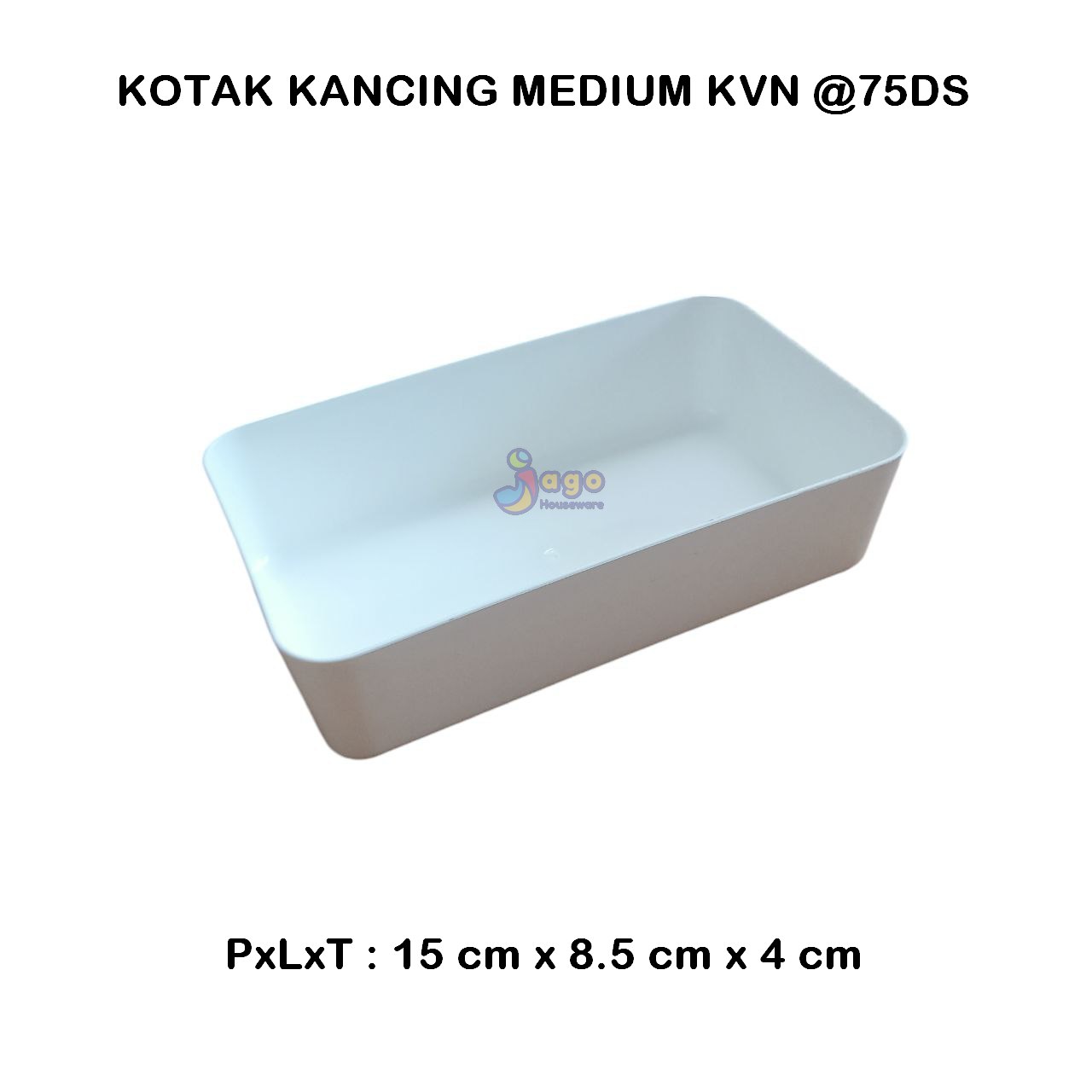 KOTAK KANCING M PUTIH