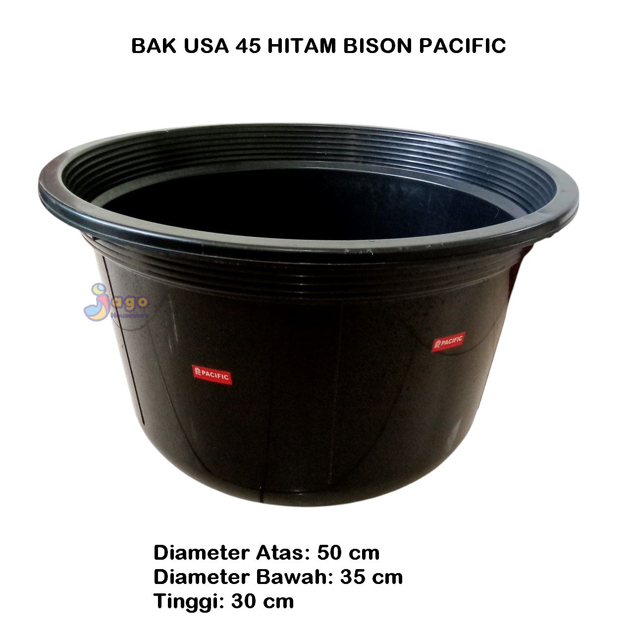 BAK USA 45 HITAM BISON PACIFIC JAGO HOUSEWARE