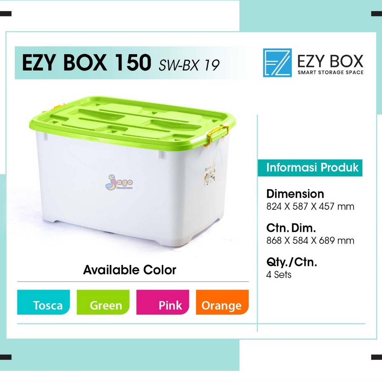 EZY BOX 150 JAGO HOUSEWARE