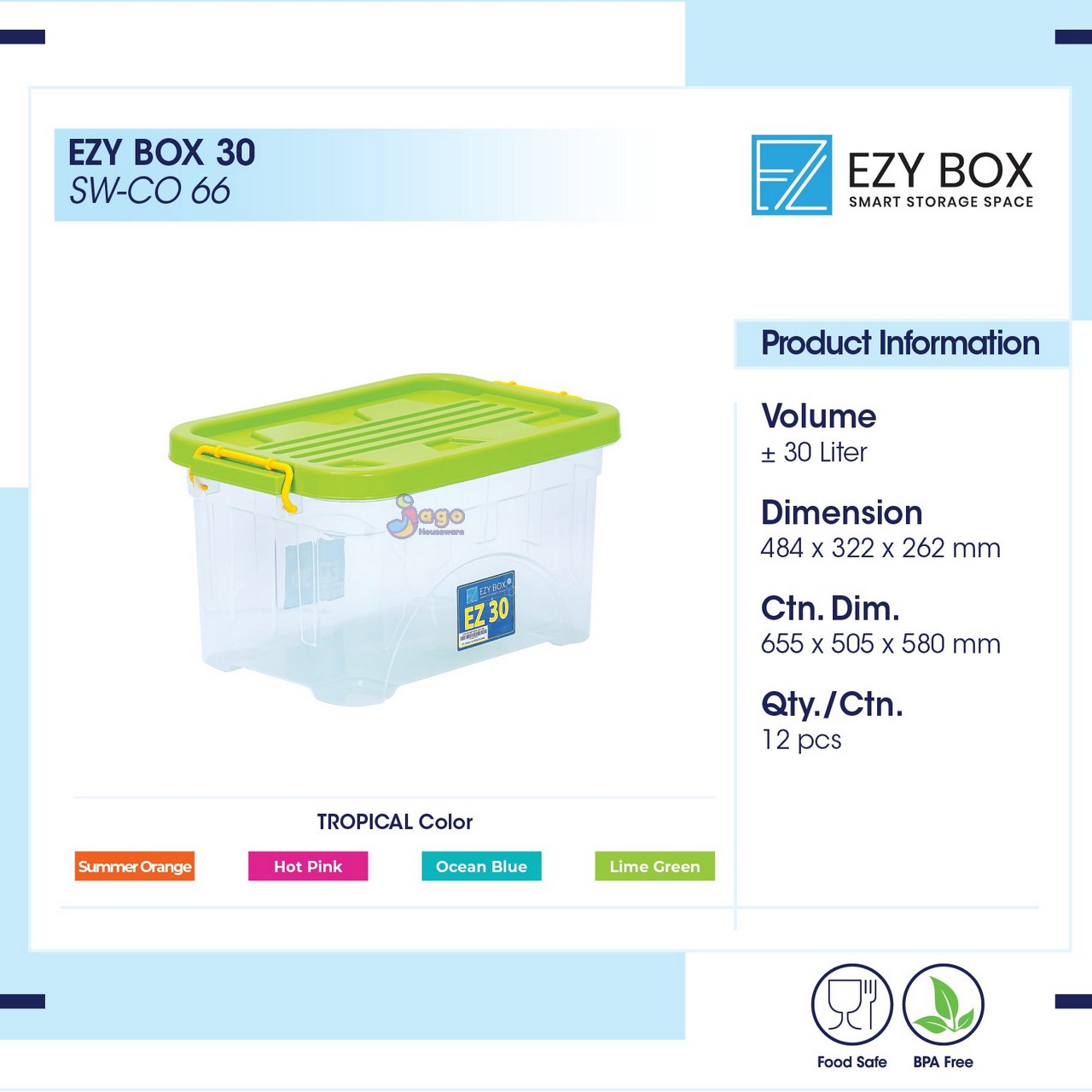 EZY BOX 30 JAGO HOUSEWARE