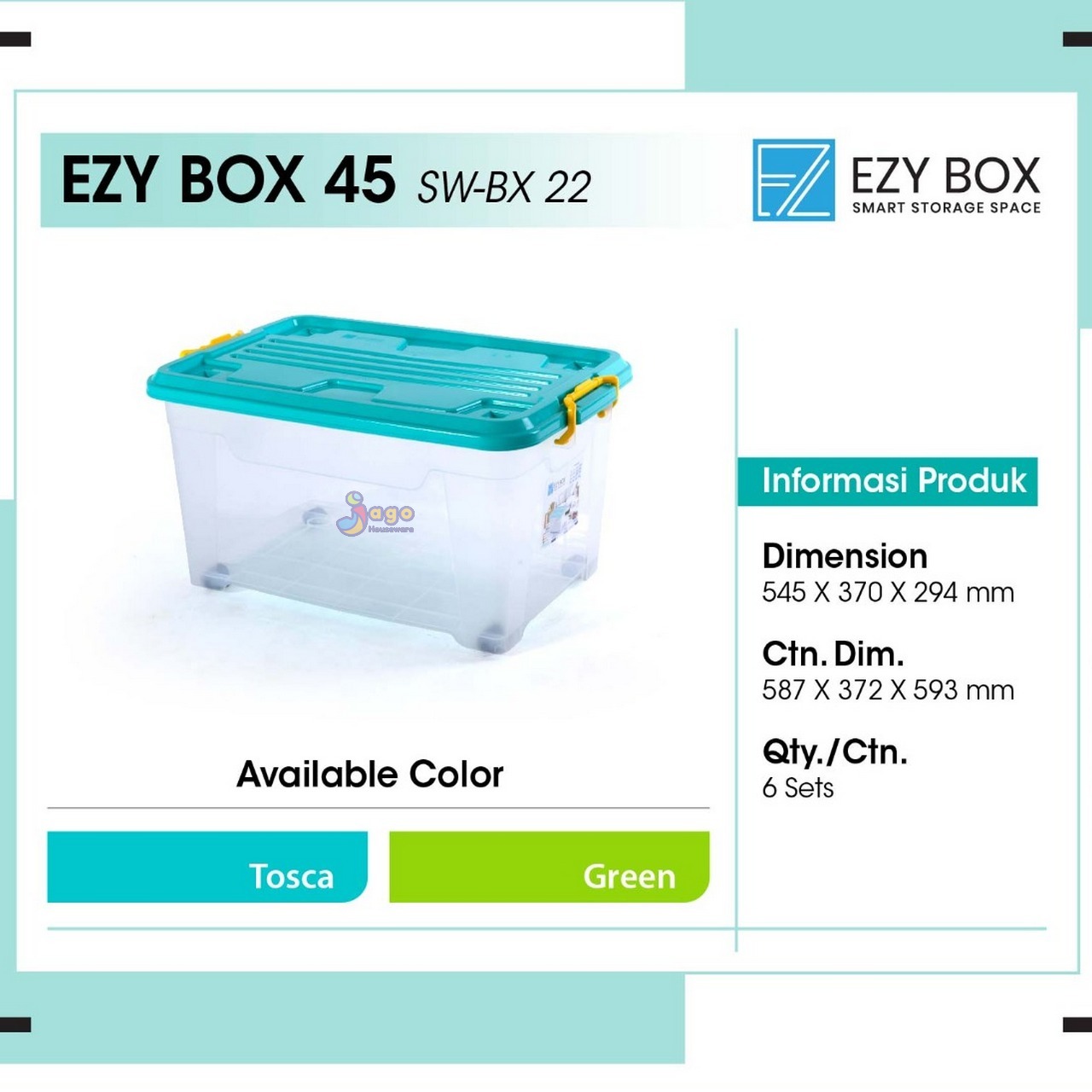 EZY BOX 45 JAGO HOUSEWARE
