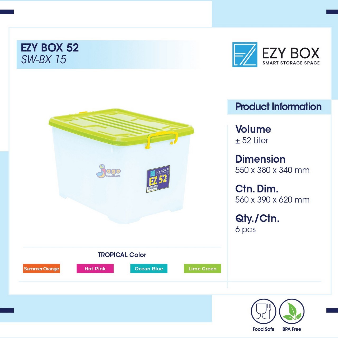 EZY BOX 52 JAGO HOUSEWARE