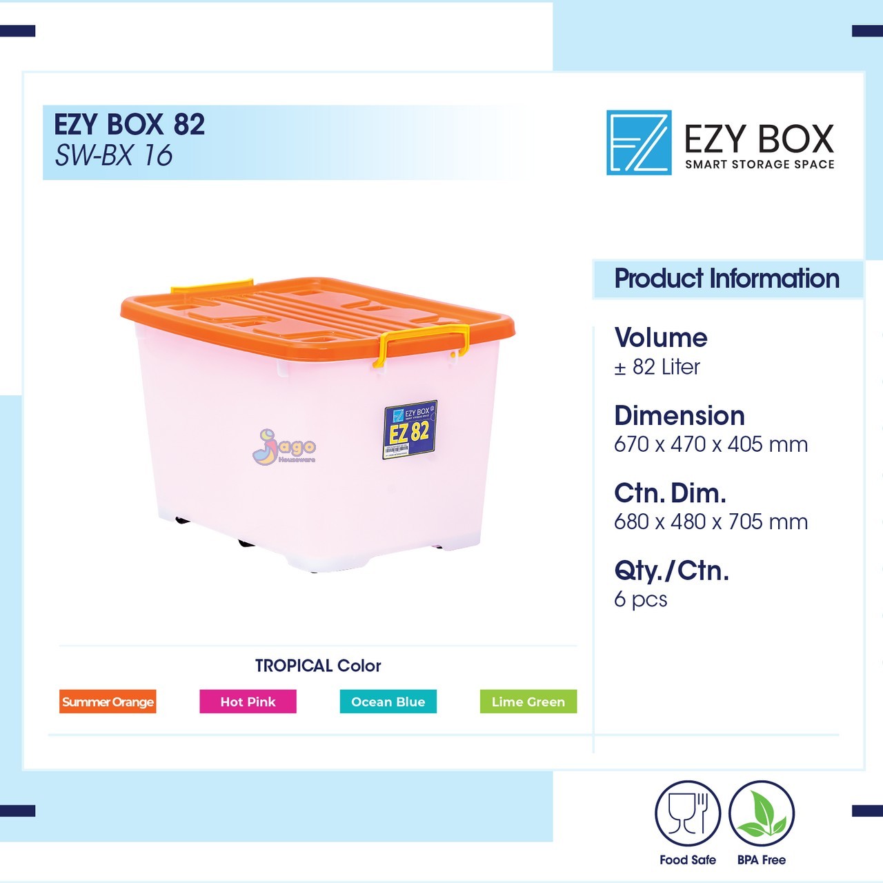 EZY BOX 82 JAGO HOUSEWARE