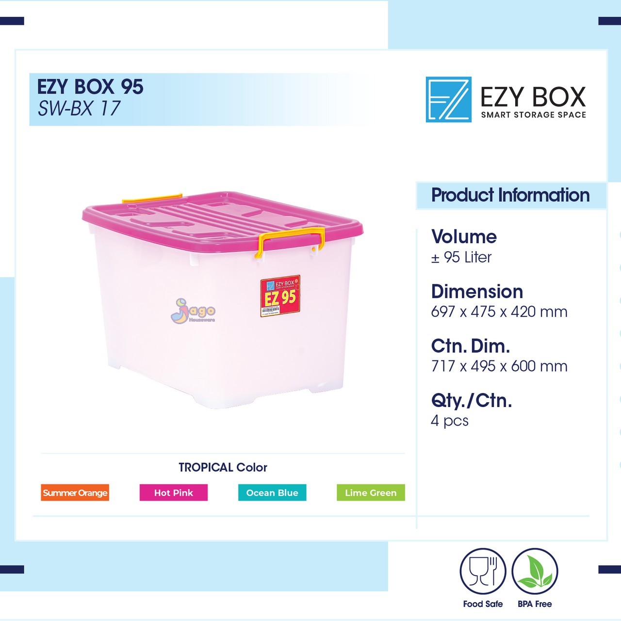 EZY BOX 95 JAGO HOUSEWARE