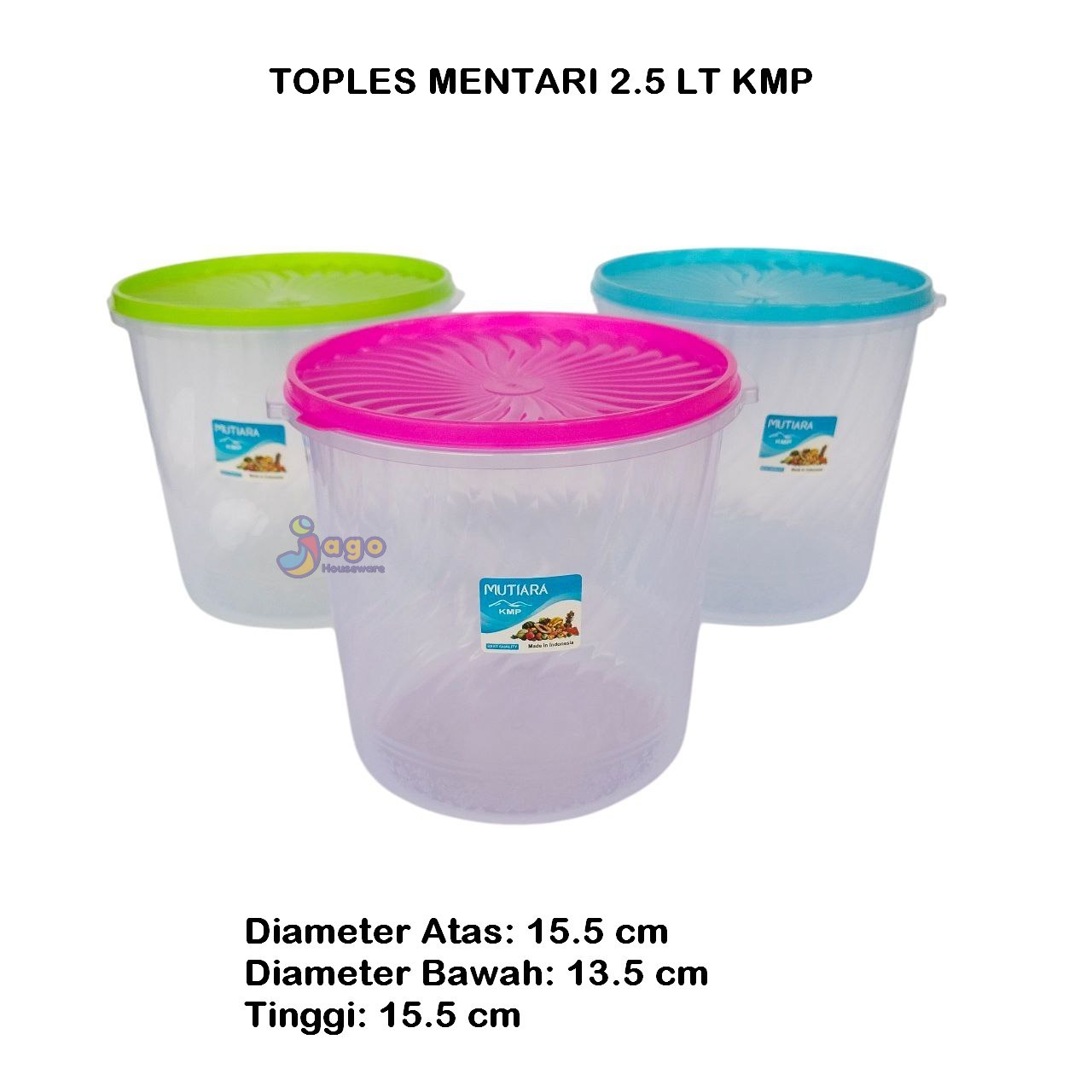 TOPLES MENTARI 2.5 LT KMP JAGO HOUSEWARE