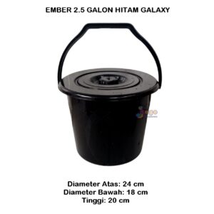 ember 2.5 galon hitam galaxy plast jagohouseware