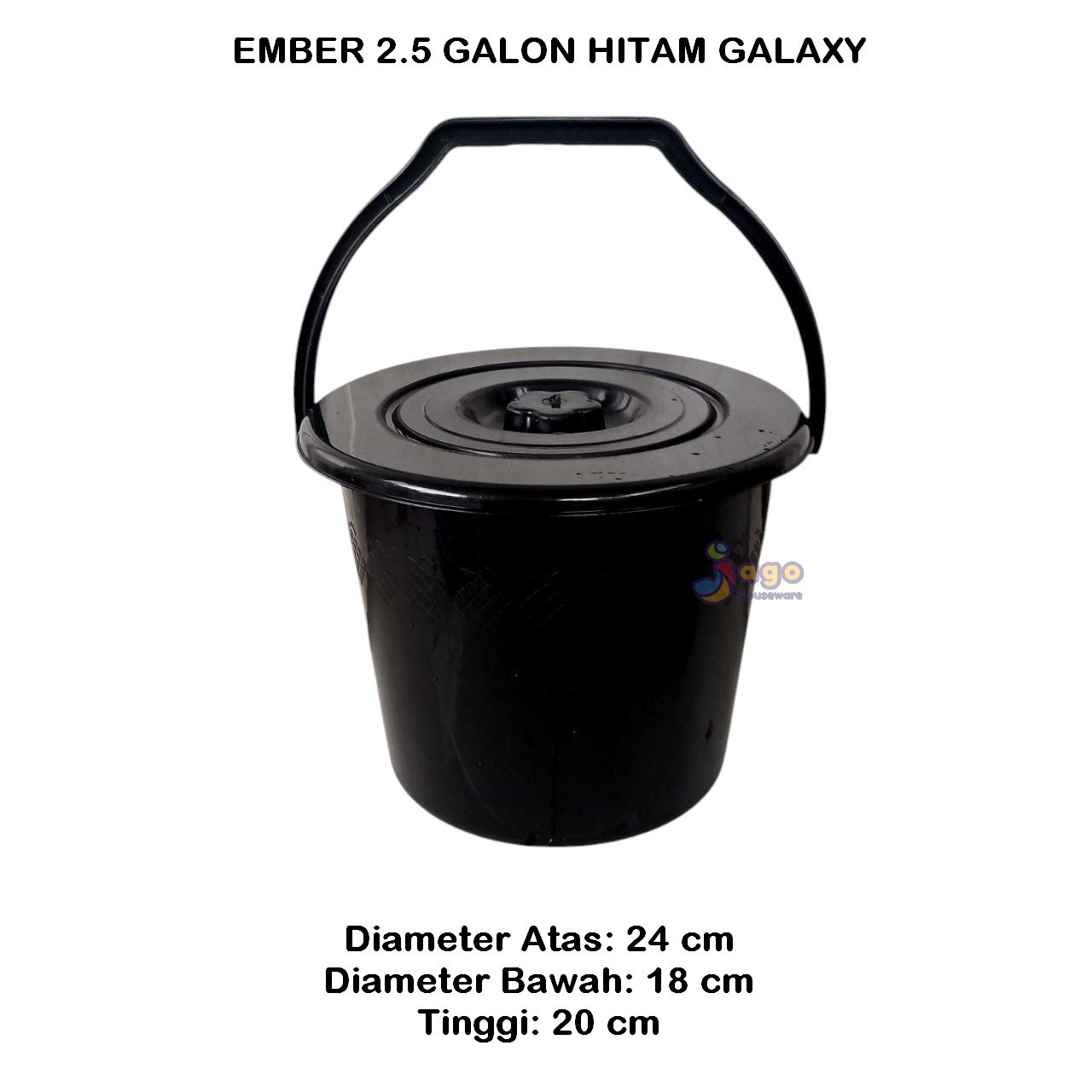 ember 2.5 galon hitam galaxy plast jagohouseware