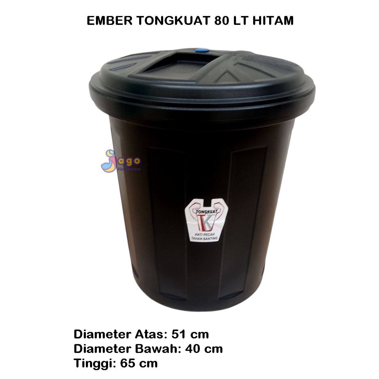ember 80 lt hitam tongkuat jago houseware