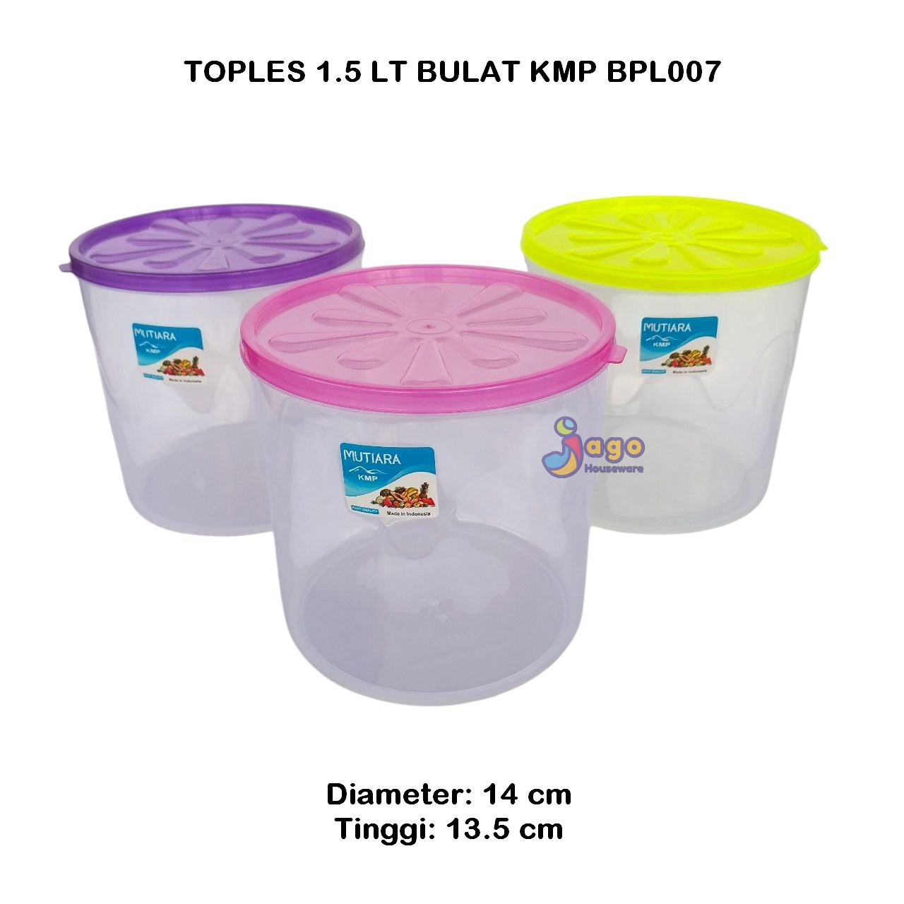 TOPLES 1.5 LITER BULAT KMP jago houseware