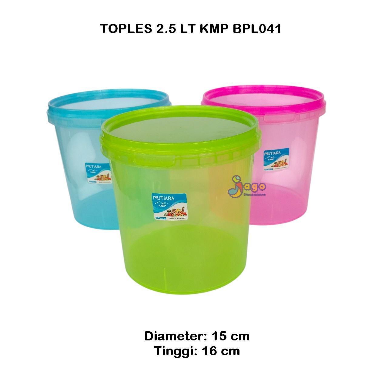 TOPLES 2.5 LT KMP BPL041 jago houseware