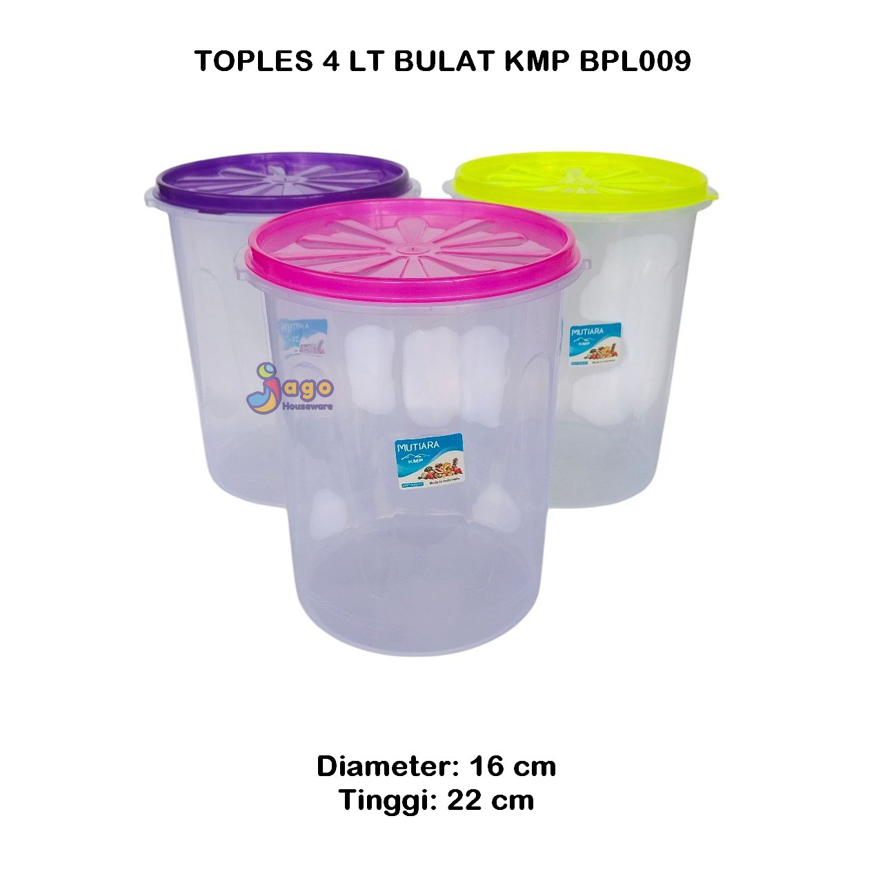 TOPLES 4 LT BULAT KMP jago houseware