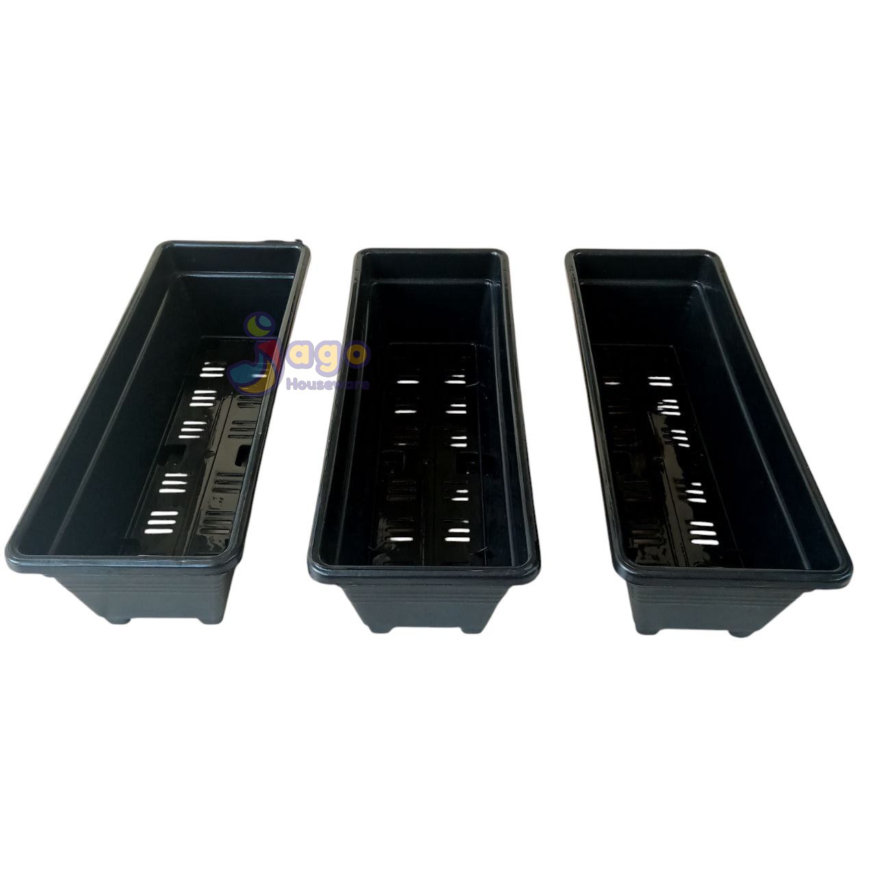 Pot Segi Panjang S Hitam Galaxy Plast - Image 3