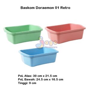 baskom doraemon 01 retro jagohouseware