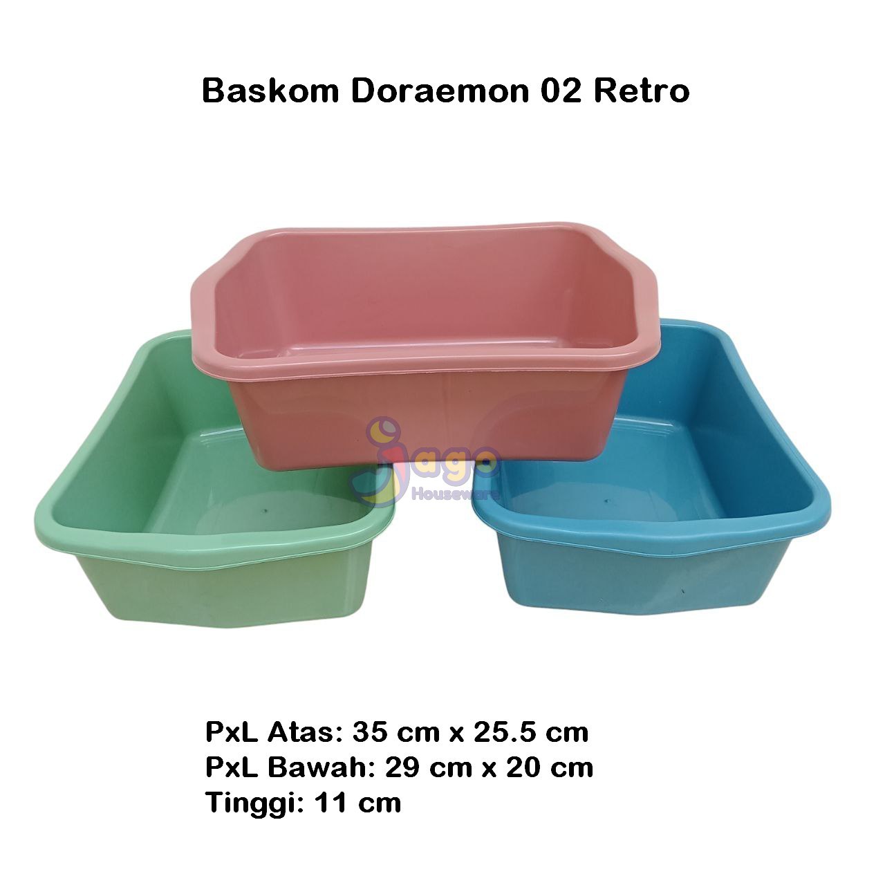 baskom doraemon 02 retro jagohouseware