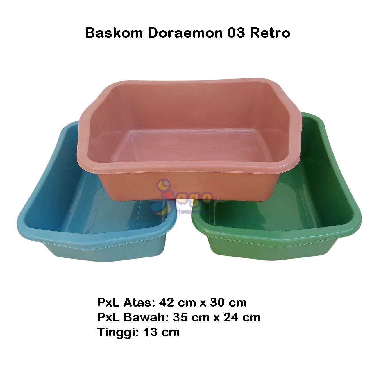 baskom doraemon 03 retro jagohouseware